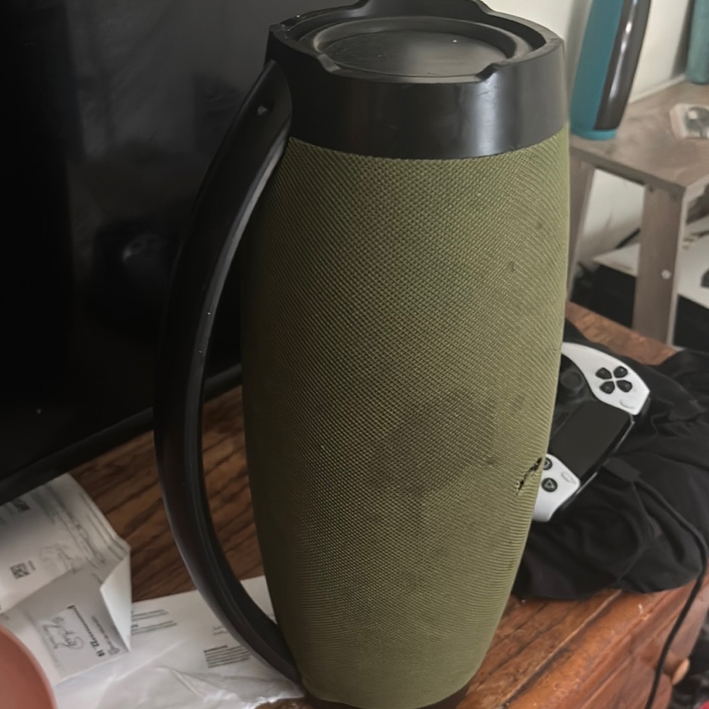 JBL Green and Black Portable Speaker Rugged Design